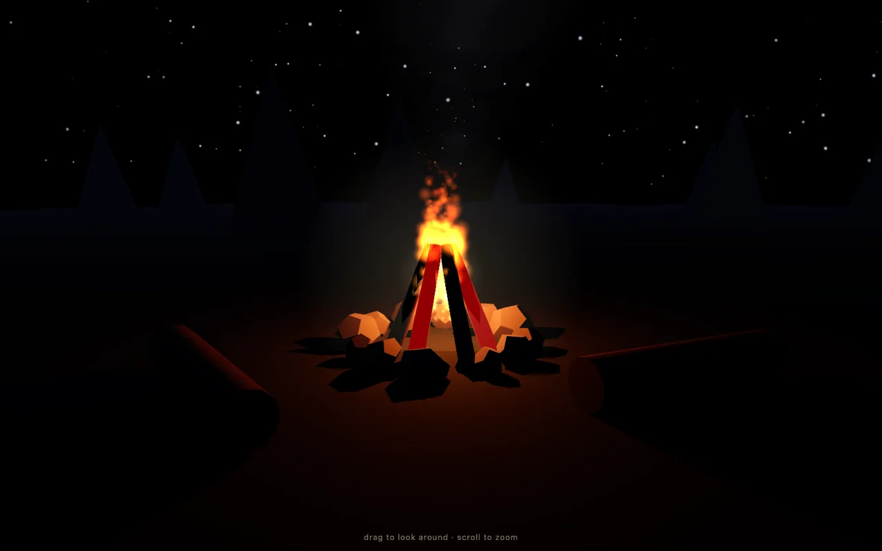 Campfire benchmark output in the Campfire Interactive Scene v1 collection