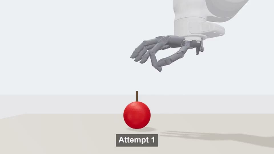 GLM 5.3 Flash · Apple-stem manipulation presentation recording poster