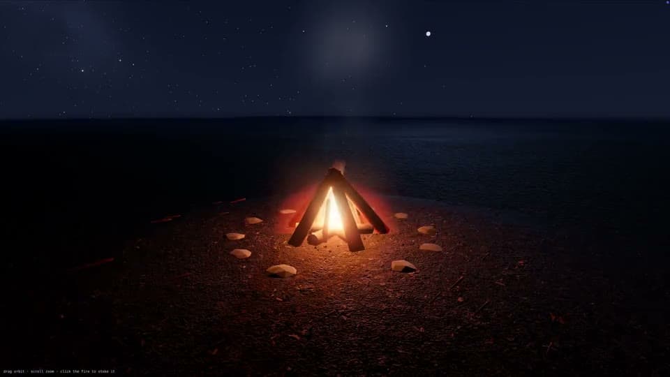 Qwen 3.8 Flash · campfire presentation recording poster