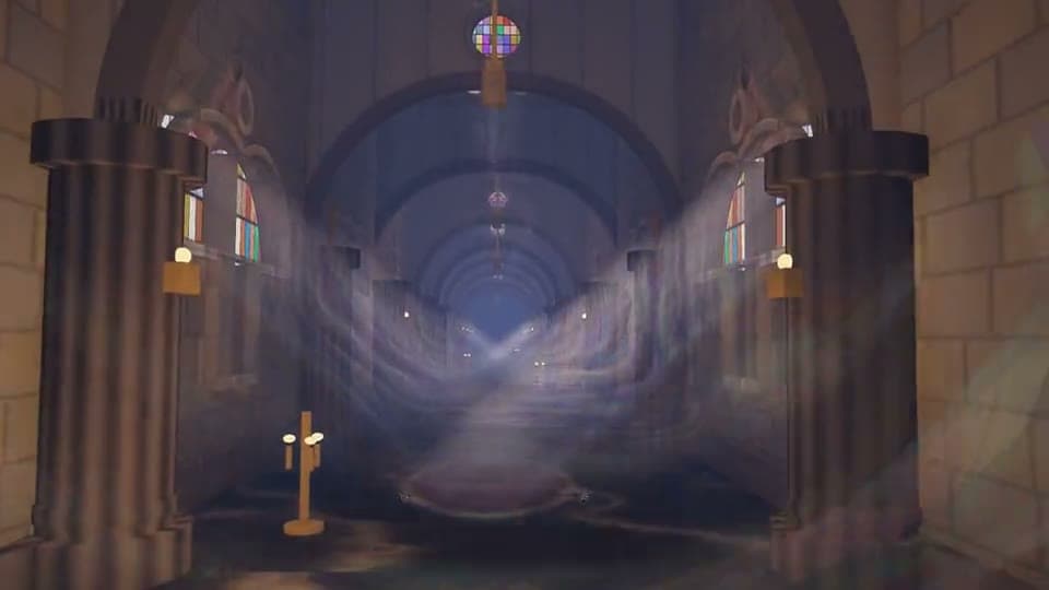 DeepSeek V4.1 Flash · infinite-cathedral presentation recording poster
