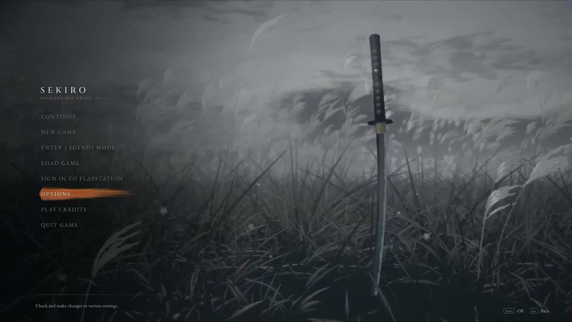 Claude Opus 5.5 · Sekiro main menu