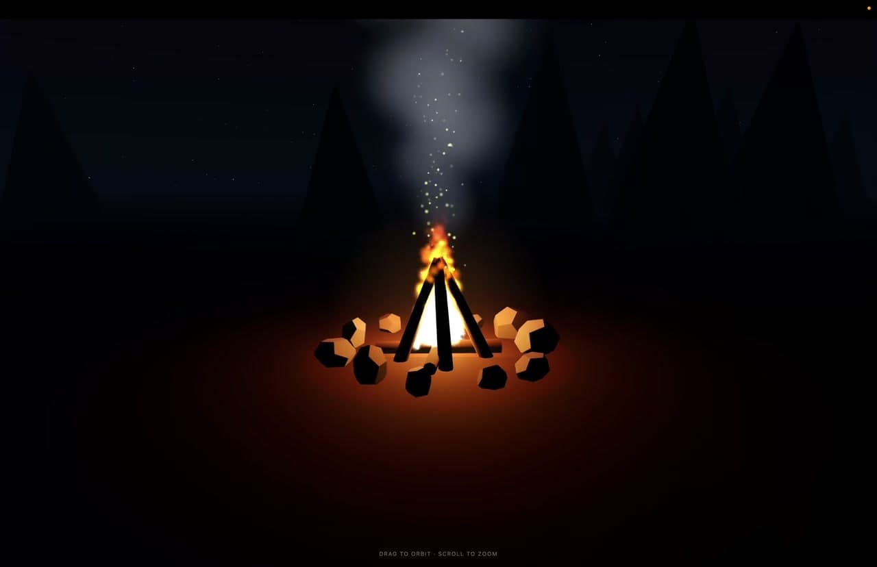 Qwen3.8 Max Preview · Campfire Under a Starry Night presentation recording poster