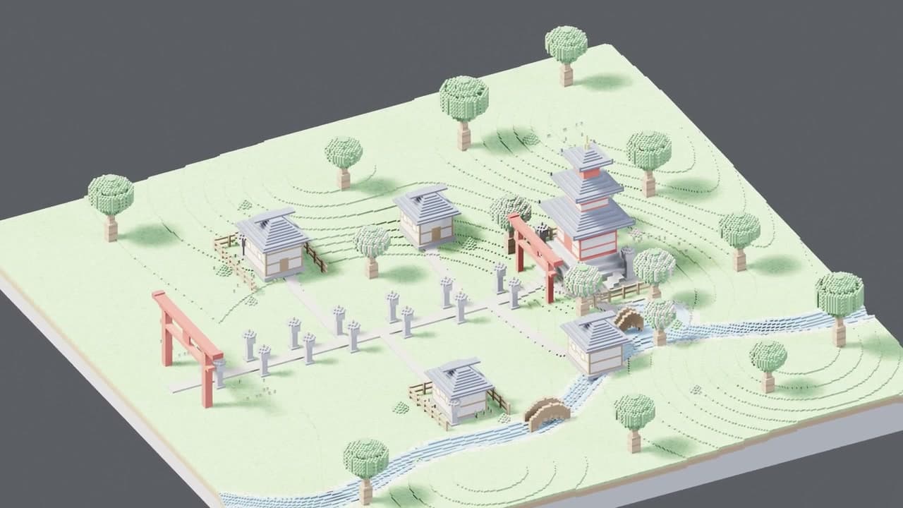 Qwen3.8 Max Preview · Shrine Village presentation recording poster